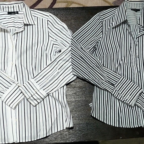 2 next pinstriped blouses (lot) - Picture 3 of 3